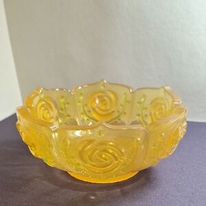 Elegant Yellow Resin Bowl